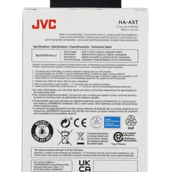 True Wireless Bluetooth Earbuds Gumy Mini Coconut White HA-Z66T - Picture 2 of 2